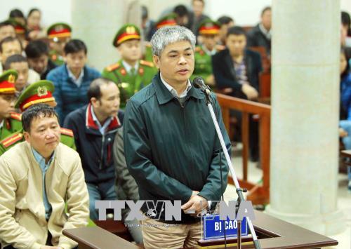 Hình ảnh Trịnh Xuân Thanh và đồng phạm nói lời nói sau cùng